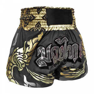 แฟชั่นใหม่กางเกงขาสั้นสไตล์ไทยปักลายสำหรับผู้ชายกางเกงมวย - Product Image 1