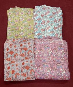 Algodón orgánico Bloque de mano Tela impresa Moda Suave Estampado de frutas Bolsos de mujer Cortinas Cubiertas Venta al por mayor Niños Vestido Toldo - Product Image 3