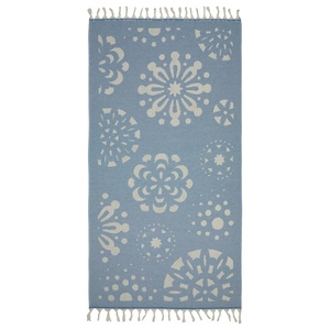ผ้าขนหนูเทอร์รี่ลายหิมะแบบตุรกี  ลายแจ็คการ์ด สีฟ้าอ่อน ขนาด 36x66 นิ้ว - Product Image 2