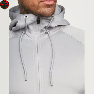 Slim Fitting Hombres Trackuists Cremallera Trajes de sudor Sudadera con capucha Jogging Jogger Conjuntos Hombres en blanco Otoño Invierno Ropa - Product Image 3