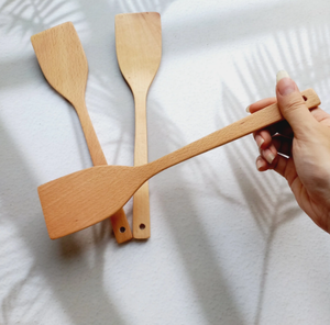 Utensilio de cocina de madera biodegradable natural Espátulas de madera ecológicas de alta calidad Herramientas de cocina hechas en Vietnam - Product Image 6