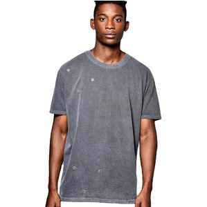 Breathable High Quality Street Wear Black Color Hip Hop Oversized Acid Wash Tshirt Men Vintage Acid Washed t <b>Shirt</b> - Product Image 3