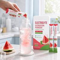 Poudres d'électrolytes pour l'hydratation en sachets |   Mélange pour boisson en bâtonnets saveur pastèque |   Soutien énergétique et vitaminique