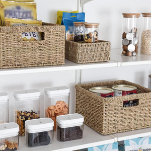 Cesta de almacenamiento de cocina de algas marinas naturales de alta calidad organizador de cocina hecho a mano por artesanos vietnamitas al por mayor - Product Image 4