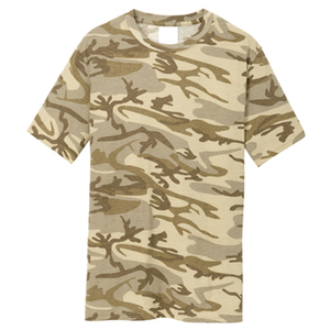 <b>Men's</b> Casual Green Camouflage Tshirt Wholesale Short Sleeve Thermal Hunting <b>Base</b> <b>Layer</b> Knitted Front Style Drawstring Closure - Product Image 5