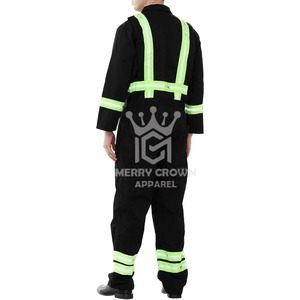 Combinaison de travail pour ouvrier du bâtiment, vêtements de sécurité à bandes réfléchissantes, antistatiques, imperméables, en coton, grande taille, pour hommes - Product Image 3