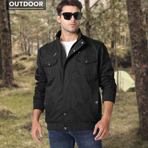 Veste coupe-vent personnalisée pour hommes, coupe-vent 100% en nylon, avec col montant et fermeture éclair quart logo sur le devant - Product Image 3
