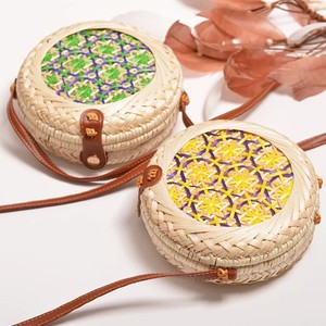 Bolso de mano vietnamita elegante de bambú para fiesta en la playa, bolsos de viaje de belleza para mujer, marca privada compatible - Product Image 2