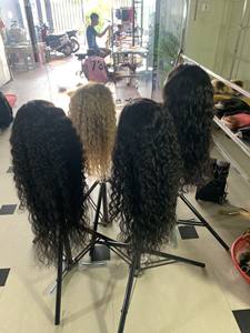 Perruques cheveux humains avec lace closure/frontal Livraison rapide 100% cheveux humains vierges non traités Remy hair - Product Image 4