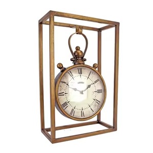 Elegante reloj de escritorio mecánico moderno con números romanos Alarma silenciosa para oficina en casa y hoteles Ramadán - Product Image 1