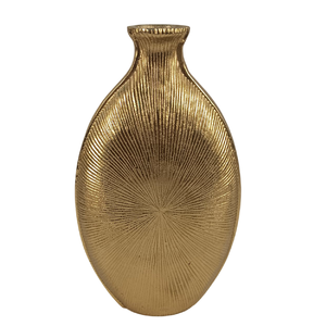 Jarrones de metal de aluminio estilo Westin Surahi de primera calidad, flor con acabado dorado y obras de arte de hierro, jarrón de metal de gama alta - Product Image 1