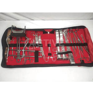 Conjunto quirúrgico de laparotomía de calidad asegurada con múltiples instrumentos Conjunto quirúrgico de porta agujas de laparotomía profesional - Product Image 1