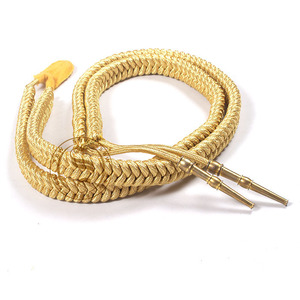 Custom Shoulder AIGUILLETTE Cord Citation With Tip - GREEN | High Quality Custom Aiguillette for Fuerzas Armadas Uniforms - Product Image 5