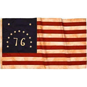 ธงชาสเตนเนดเบนนิงตัน 1776 ขนาด 3x5 ฟุต ปักลาย- โพลีเอสเตอร์ทนทาน 100% งานหนัก ดีไซน์โบราณ วินเทจ 76 ธงพร้อมสายธง 2 เส้น - Product Image 6