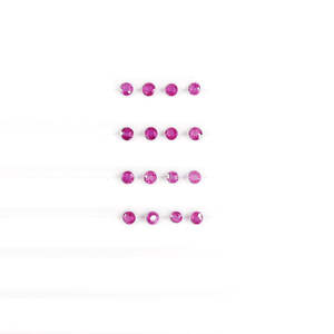 Natural Mozambique Untreated Ruby Calibrated <b>Rounds</b> 2mm & 3mm Faceted <b>Cushion</b> Cut Fine Quality Crystal Gemstone Red & Pink Color - Product Image 2
