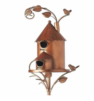 Cage à oiseaux suspendue très durable Style antique oiseau maison jardin Ware décoratif maison d'oiseau en métal pour la maison jardin