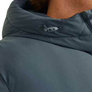 Manteau long en duvet pour hommes avec logo personnalisé Veste d'hiver à capuche matelassée chaude pour femmes Manteau coupe-vent en duvet épais Mode d'hiver OEM - Product Image 2