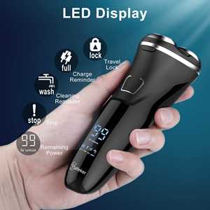 Afeitadora Eléctrica Impermeable con Lámina, Recargable por USB, de Diseño Alemán, Lavable, para Afeitar el Rostro y Recortar la Barba - Product Image 2