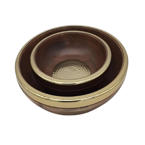 Juego de Dos Tazones para Servir Frutos Secos de Latón y Nácar, Diferentes Tamaños, Servidor de Nueces al Mejor Precio - Product Image 6