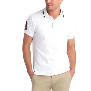 Polo à manches longues en coton pur de qualité supérieure pour hommes, polo haut de gamme pour hommes, polo en coton uni décontracté pour le printemps et l'été - Product Image 1