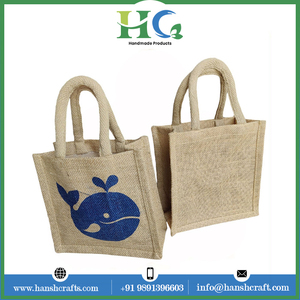 Premium Jute Tote Bag with Zipper | Large Capacity Eco Friendly <b>Handbag</b> with Custom Printing | Soft Fabric Reusable Shopping Bag - Product Image 2