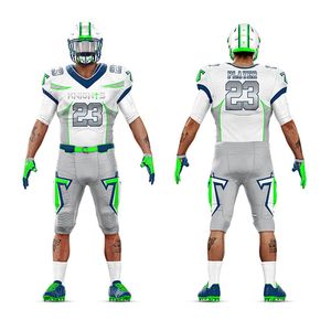 Kits uniformes de football américain professionnel direct d'usine maillots et pantalons sublimés confortables respirants pour l'école - Product Image 6