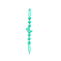 Bracelet de dentition en silicone multicolore pour bébé - Jouet de dentition flexible non toxique unisexe pour bébés de 0 à 24 mois