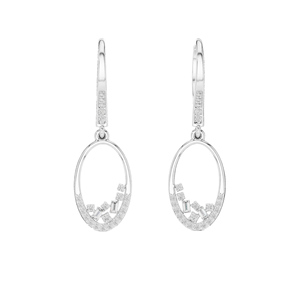0.277 CT Lab-Grown VVS-VS EF Diamond <b>Dangle</b> <b>Earrings</b> 18KT, 14KT, 10KT <b>Gold</b> & 925 Silver Rose, Yellow, White <b>Gold</b> & - Product Image 3