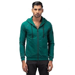 Wholesale Price Mens Full <b>Zip</b> up <b>Hoodie</b> Premium Quality Breathable Drawstring Hood Front Sleeve with <b>Zip</b> <b>Pocket</b> Men <b>Hoodie</b> - Product Image 1