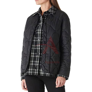 เสื้อโค้ทขนเป็ดระบายอากาศได้ดีน้ำหนักเบาเป็นมิตรต่อสิ่งแวดล้อมสำหรับผู้หญิงแจ็คเก็ตบุนวมมีกระดุมปกติฤดูใบไม้ผลิออกแบบได้ตามต้องการ - Product Image 3