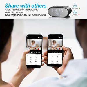 Cámara de Seguridad Inalámbrica con Reloj Despertador 4K, Detección de Movimiento, Compatible con WIFI, Visualización Remota en Tiempo Real, Alertas por Aplicación y Correo Electrónico, Datos en la Nube, IP - Product Image 2