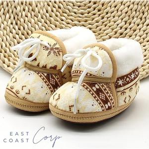 Botines de bebé para niña y niño, botines de lana suave, calcetín suave y cálido, zapatillas antideslizantes, botas para niño pequeño, botas de invierno - Product Image 2