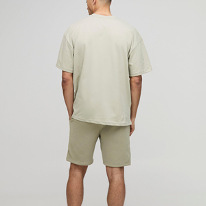 Conjuntos Cortos Extra Grandes para Hombre, 100% Algodón, Estampados, Ecológicos, Elegantes, Casuales, Ropa de Moda Urbana, Precio Económico - Product Image 5