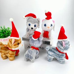 Directo de fábrica, juguete eléctrico de Navidad, cachorro, gatito de peluche, puede cantar, caminar, técnicas bordadas para aliviar el estrés, llamar, gatos, perros - Product Image 2