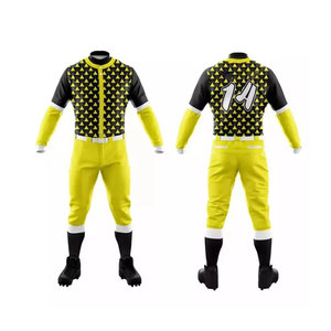 Vente en gros de maillots et de pantalons de baseball pour hommes Ensemble d'uniformes d'équipe personnalisés Nouveau style d'uniformes de baseball confortables pour hommes - Product Image 1