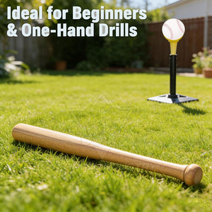 Bâton de baseball en bois personnalisé, 1 pièce, léger, robuste, durable, équipement sportif professionnel pour les joueurs de baseball - Product Image 4