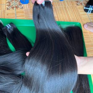 10A os droit 3 faisceaux armure de cheveux humains 100% extensions de cheveux crus vietnamiens bruts non transformés noir naturel 22 24 26 pouces - Product Image 6