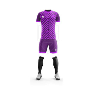 Kit d'uniforme de football personnalisable de haute qualité séchage rapide Polyester Logo de l'équipe impression vert adultes enfants formation comprend le nom - Product Image 1