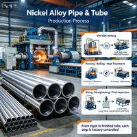 Tabung Kapiler Paduan Hastelloy B2 C4 C22 C276 C2000 Khusus, Diameter Kecil Dinding Tipis Mikro Bore Poles Tanpa Sambungan