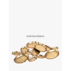 Blanc et or couleur accrocheur Look moderne créatif Art Designer servant et fournitures de bol en métal décoratif pour la maison et l'hôtel - Product Image 4