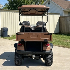 Voiturette de golf électrique de luxe 4 places pour villas de villégiature, 48V, longue autonomie, certifiée CE, capacité 250 kg, idéale pour les vacances en famille - Product Image 2