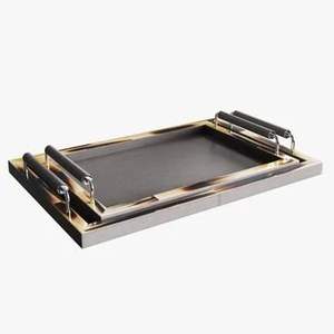 ถาดเสิร์ฟอาหารสแตนเลสคุณภาพพิเศษ ถาดเสิร์ฟอาหารบนโต๊ะดีไซน์แฟนซี โดย Indian Metal World - Product Image 2