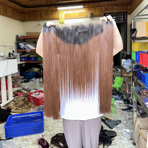 Ombre Bone Straight Super double dessiné de femmes asiatiques extrémité épaisse 100% extensions de cheveux humains vierges meilleure qualité meilleur prix - Product Image 1