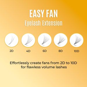 STACY LASH Easy Fan B Curl Extensions de cils 0.03mm Premium Semi Permanent Mink Lashes Eye Lash Tech Supplies - Product Image 5
