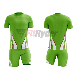 Lo último 100% poliéster transpirable personalizado sublimación diseño patrones manga corta fútbol Jersey ropa de fútbol hombres uniformes de fútbol - Product Image 6