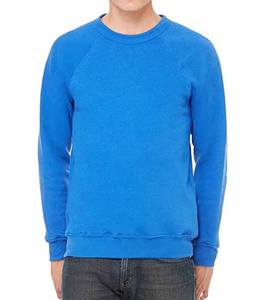 Sudaderas Unisex Azul Rey Sin Cordón, Sudadera Coreana Bella+Canvas de Felpa de Esponja con Canalé, Sudadera Tipo Pullover Azul Rey Verdadero - Product Image 1