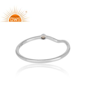Best Selling Sterling <b>Silver</b> Natural Ethiopian <b>Opal</b> Gemstone Stackable <b>Ring</b> Custom Jewelry Manufacturer - Product Image 4