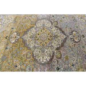 Alfombra Vintage Grande de 6.2x9.8 pies (188x300 cm), Alfombra Turca con Rayas Amarillas - Product Image 5