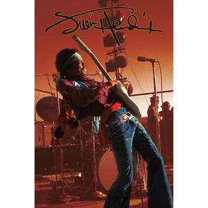 Jimi Hendrix Live <b>Poster</b> Durable Paper Design for Wall Decor - Product Image 1