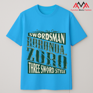 T-shirt bleu pour homme FMF, coupe classique, 65% coton + 35% élasthanne, imprimé (impression graphique), décontracté/streetwear/plage, vietnamien - Product Image 6